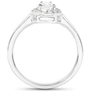 14K White Gold 0.64 Carat Genuine White Diamond Ring