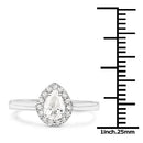 14K White Gold 0.64 Carat Genuine White Diamond Ring