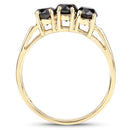 0.99 Carat Genuine Black Diamond .925 Sterling Silver Ring