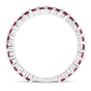 1.04 Carat Genuine Ruby .925 Sterling Silver Ring