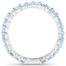 0.94 Carat Genuine Swiss Blue Topaz .925 Sterling Silver Ring