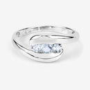 0.74 Carat Genuine Blue Topaz .925 Sterling Silver Ring