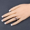 0.74 Carat Genuine Garnet .925 Sterling Silver Ring