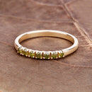 0.22 Carat Genuine Dark Yellow Diamond 14K Yellow Gold Ring (I1-I2)