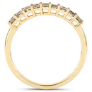 0.50 Carat Genuine Champagne Diamond 14K Yellow Gold Ring (I1-I2)