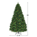 7.5 ft Artificial Christmas Tree with LED Lights and Pine Cones