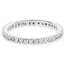 0.57 Carat Genuine Champagne Diamond .925 Sterling Silver Ring