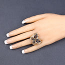 2.86 Carat Genuine Blue Sapphire .925 Sterling Silver Ring