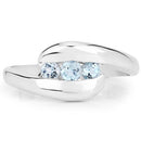 0.74 Carat Genuine Blue Topaz .925 Sterling Silver Ring