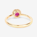 0.50 Carat Genuine Ruby 14K Yellow Gold Ring