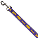 Dog Leash - Batman Signal Purple/Yellow