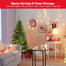 Pre-Lit Artificial Half National Christmas Tree with 8 Flash Modes