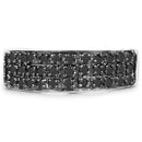 0.35 Carat Genuine Black Diamond .925 Sterling Silver Ring