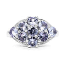 2.07 Carat Genuine Tanzanite .925 Sterling Silver Ring