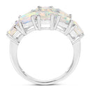 2.16 Carat Genuine Ethiopian Opal .925 Sterling Silver Ring