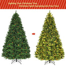 7.5 ft Artificial Christmas Tree with LED Lights and Pine Cones
