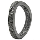 1.11 Carat Genuine Black Diamond .925 Sterling Silver Ring