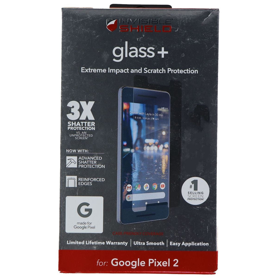 ZAGG InvisibleShield (Glass+) Screen Protector for Google Pixel 2 - Clear