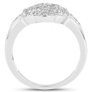 14K Yellow Gold Plated 0.29 Carat Genuine White Diamond .925 Sterling Silver Ring