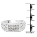 0.27 Carat Genuine White Diamond .925 Sterling Silver Ring