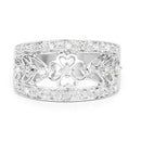 0.31 Carat Genuine White Diamond .925 Sterling Silver Ring