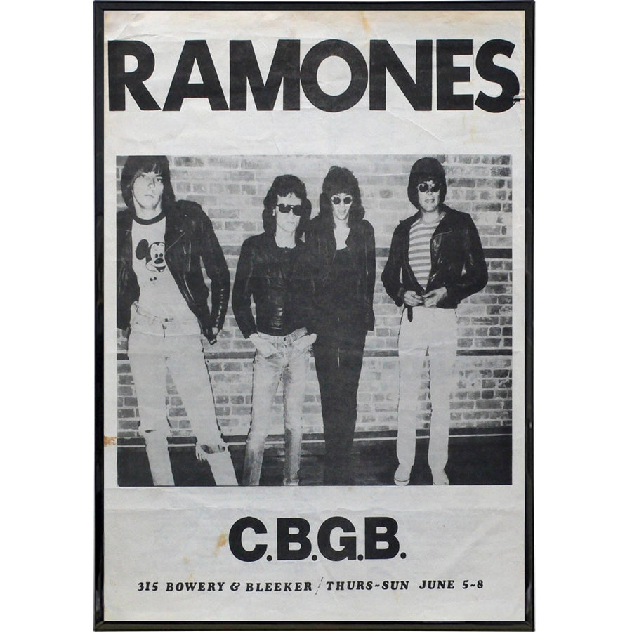Ramones at CBGB 1975 Show Poster Print Print The Original Underground 