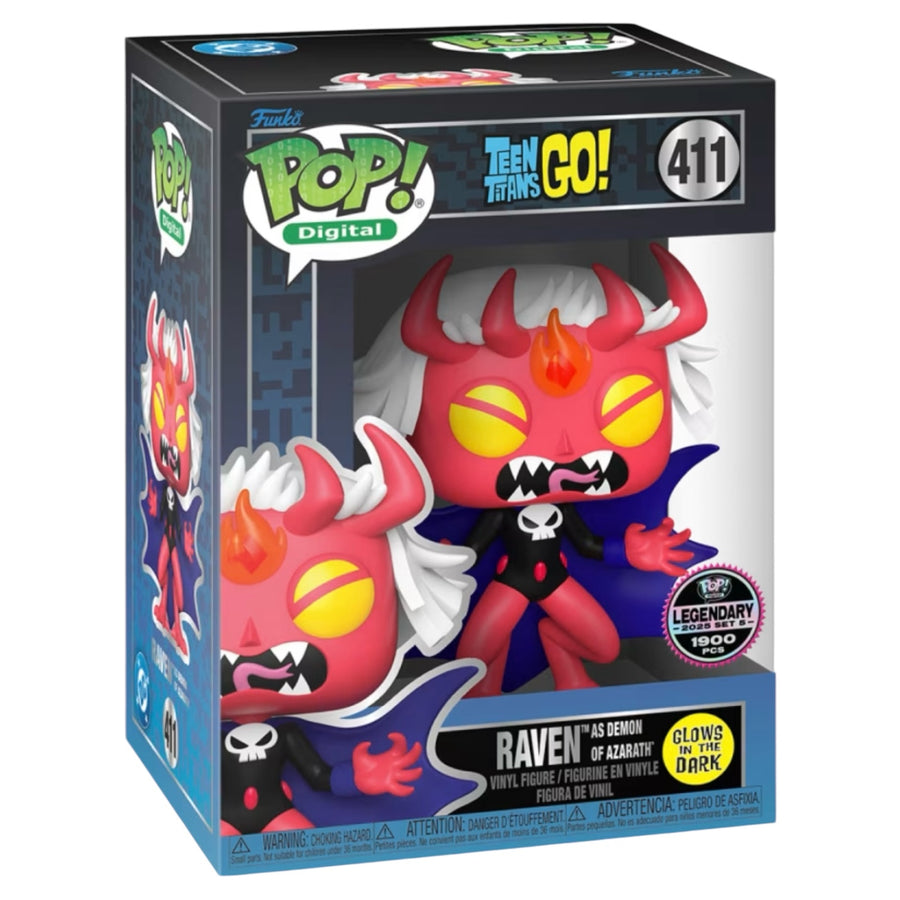 Pop! Digital Teen Titans Go! Raven As Demon Of Azarath NFT Legendary #411 LE1900