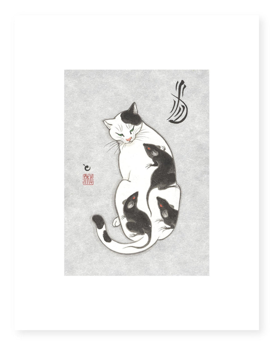 Rats Cat Print