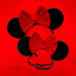 Red Velvet Mommy & Me Mickey Ears