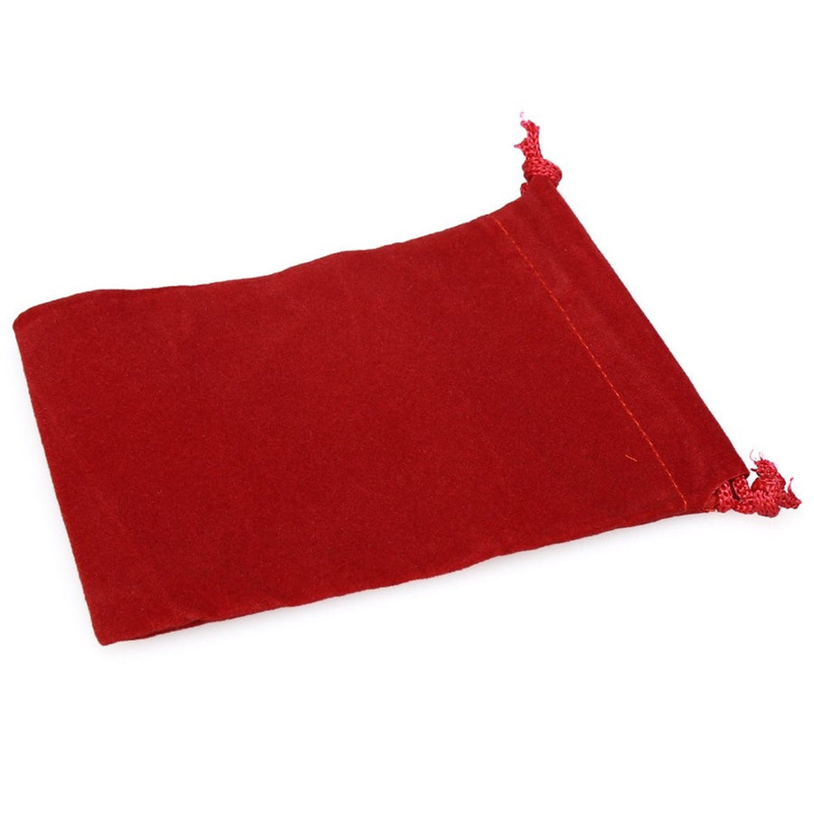 Velour Dice Bag (Small): Red