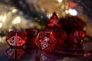 Candy Cane Wonderland - Red Glass Dice Set