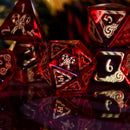 Candy Cane Wonderland - Red Glass Dice Set