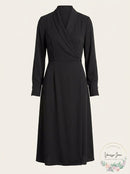 Alfani Faux-Wrap Dress, Size Large