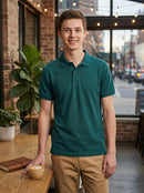 Nautica Young Men Short Sleeve Double Pique Polo, Size XL