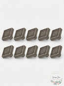GlideRite 10-Pack 1-1/8 in. Weathered Nickel Square Cabinet Knobs