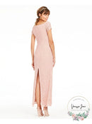 Adrianna Papell Off-the-Shoulder Lace Gown, Size 2
