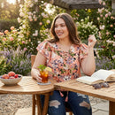 Inc Plus Size Cotton Lace-up Flutter Top, Size OX