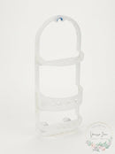 Glacier Bay Over-the-Shower Caddy in Frosted Clear