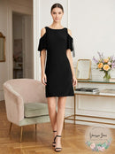 American Living Women's Cold-Shoulder Fit & Flare Dress, Size 8