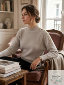 T Tahari Long Sleeve Mock Neck Sweater, Size Small