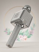 Tzumi PopSolo Bling - Rechargeable Bluetooth Karaoke Microphone and Voice Mixer