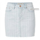 Vanilla Star Juniors Striped Denim Mini Skirt Size 15