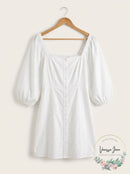 Danielle Bernstein Puff Sleeve Mini Dress, Size 12