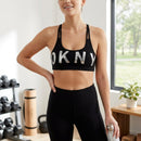 DKNY Logo Graphic Sports Bra, Size XS