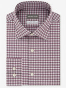 Michael Kors Mens Regular Fit Airsoft Stretch Gingham Dress Shirt, Size XL