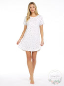 Flora by Flora Nikrooz Maura Ribbed Sleep T-Shirt Nightgown, Size Medium