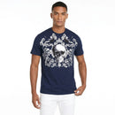 INC Mens Metallic Crew Neck Graphic T-Shirt, Size Medium
