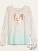 Epic Threads Big Girls Ombre Heart T-Shirt, XL (16)