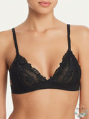 Aqua Lace Bralette, Black, Size XS