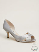 Nina Women's Contesa Open Toe Pump, Size 7.5 W - Metallic